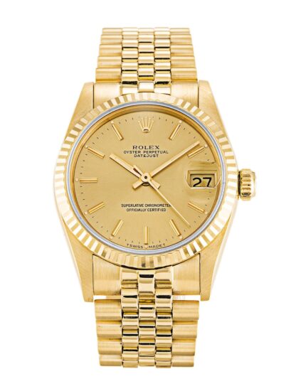 Rolex Datejust Mid-Size Champagne Dial 68278 31 mm